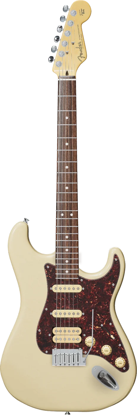 Joe Roy Jackson's cream Stratocaster with a tortoiseshell pickguard